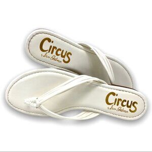 Sam Edelman Circus White Braided Strap Sandals